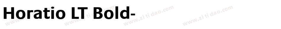 Horatio LT Bold字体转换